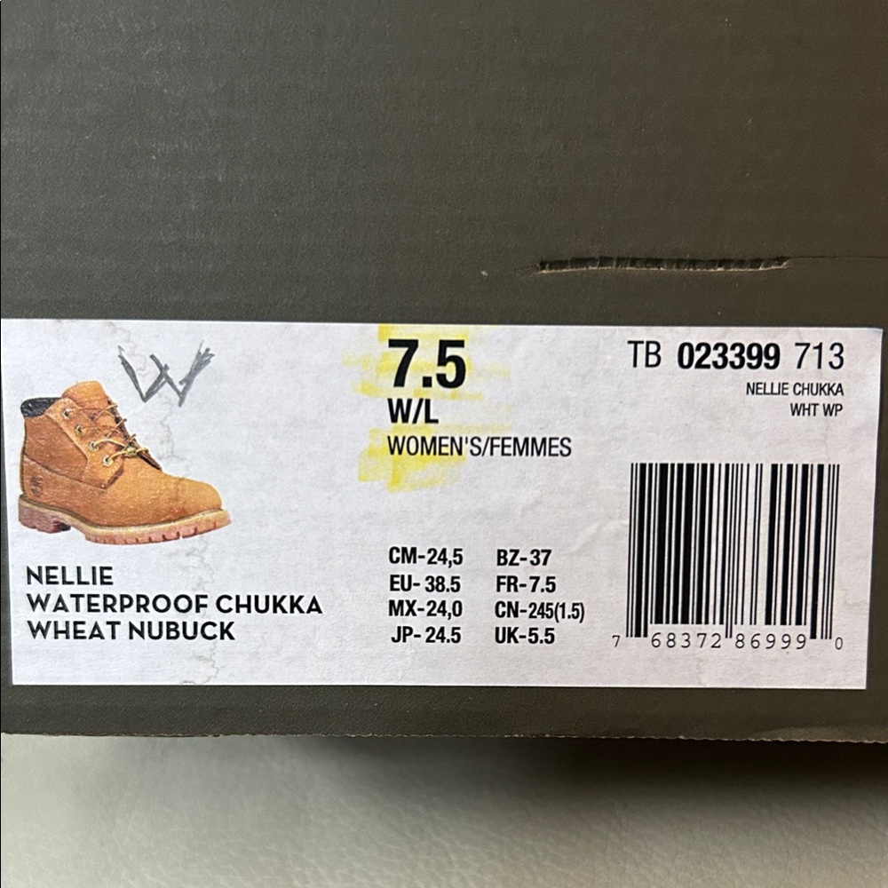 Nellie Waterproof Chukka Wheat Nubuck, Timberland Ankle Boots